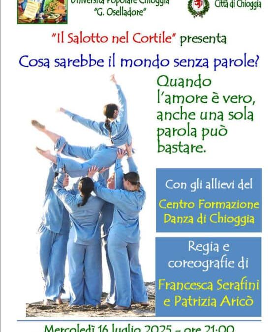 Università popolare presenta Cosa sarebbe il mondo senza parole Mercoledì 16 Luglio