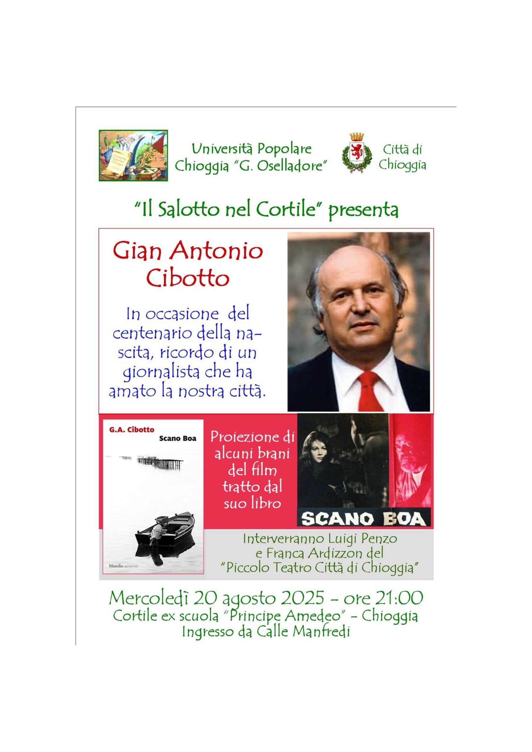 Università popolare presenta: Gian Antonio Cibotto