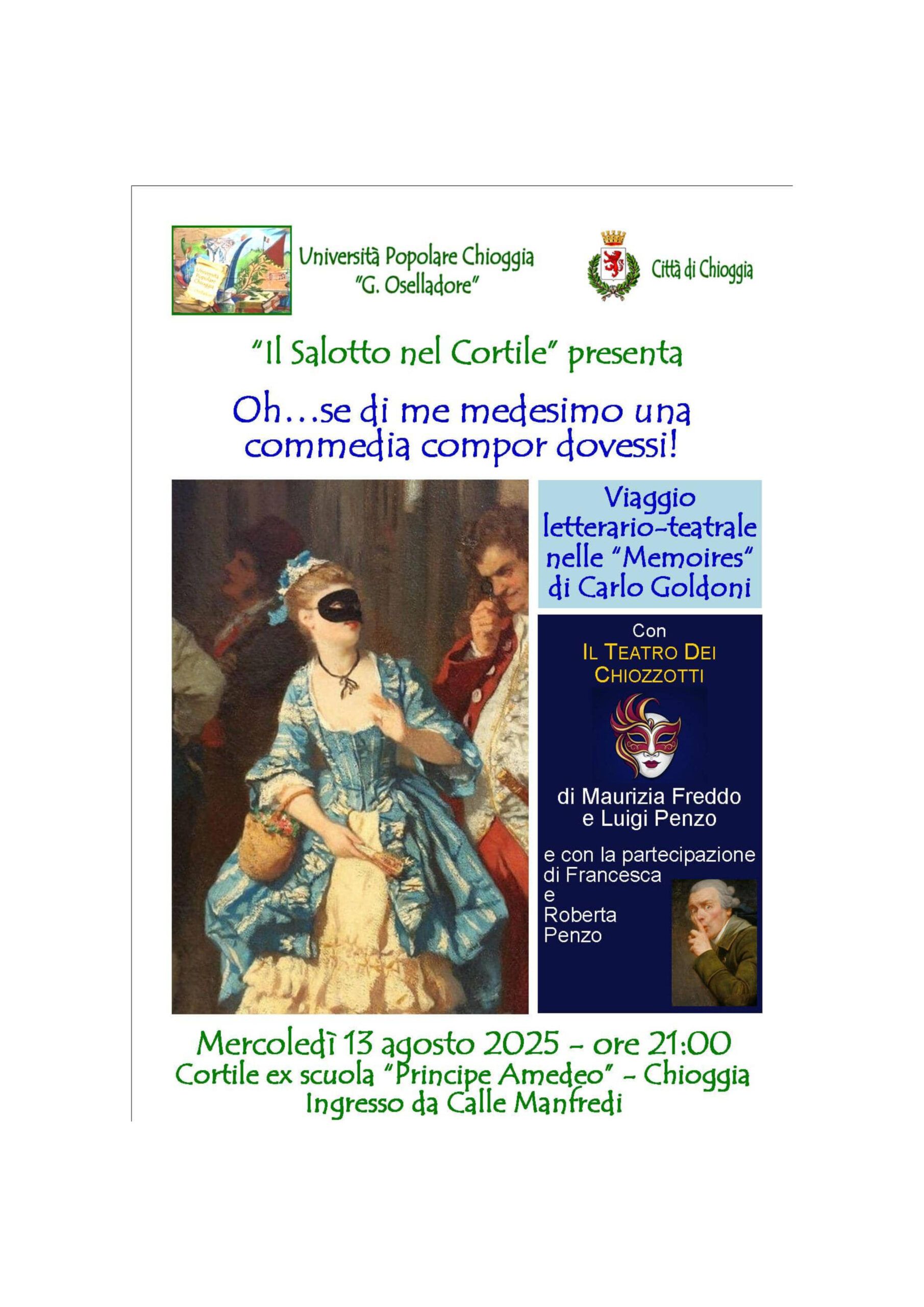 Università popolare presenta: se di me medesimo …